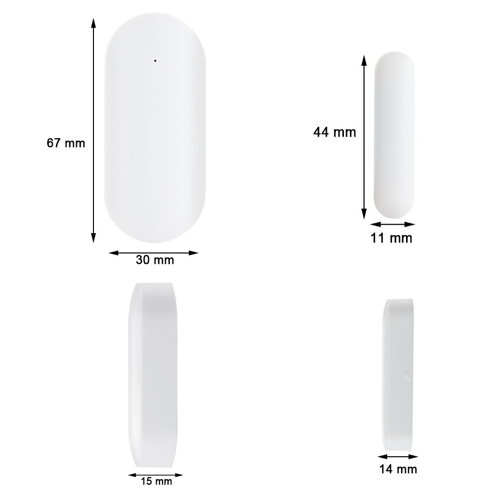 Беспроводной датчик открытия двери окна для GSM сигнализаций закрытия магнитоконтактный 433 мгц