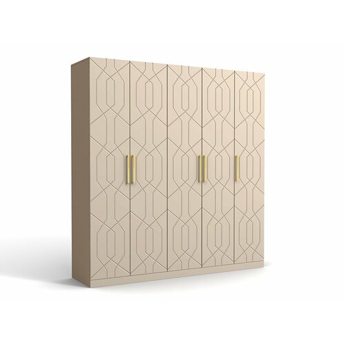 Шкаф Дольче-5 МДФ Мокко 175x40x210 пятидверный для одежды