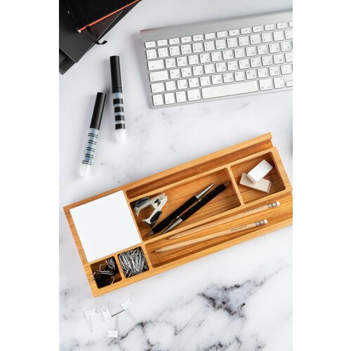 Органайзер настольный №4 карагач светлый, 35*15*3 см