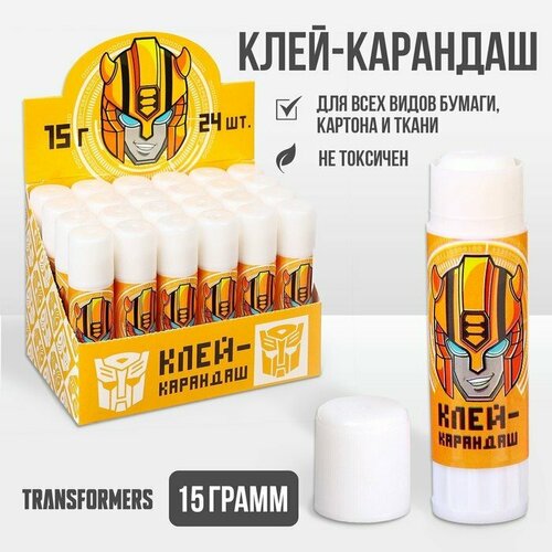 фото Клей-карандаш pvp 15 г, трансформеры (комплект из 48 шт) hasbro