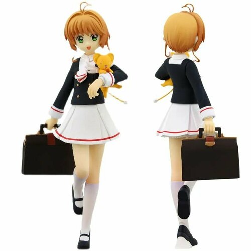 Аниме фигурка Cardcaptor Sakura Clear card Kinomoto Sakura Tomoeda Junior High School Uniform 2023/ фигурка Сакура кинамото в школьной форме сакура собирательница карт