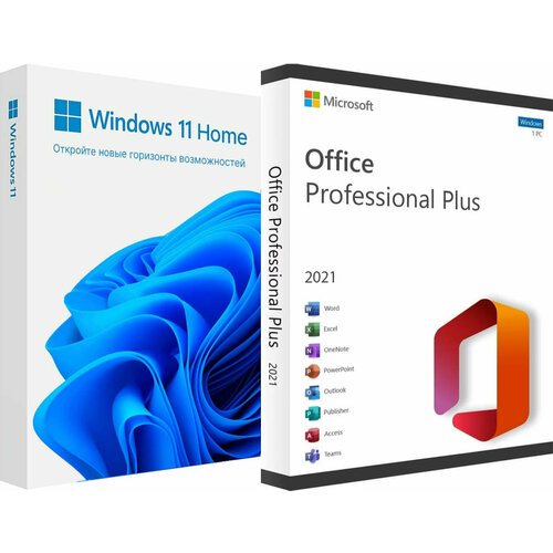 microsoft office 2021 home Комплект ключей Windows 11 Home + Microsoft Office 2021 Pro Plus физическая карточка