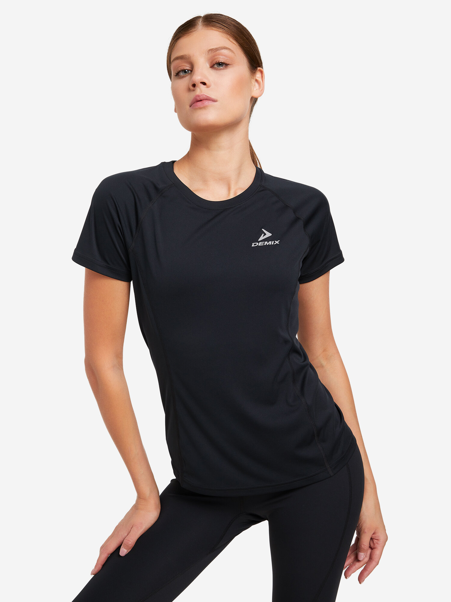 фото Футболка женская Demix Черный; RU: 54-56, Ориг: 54-56