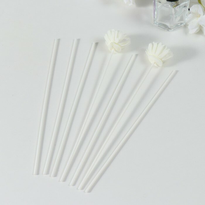Палочки фибровые для аромадиффузора "Белоснежные цветы" набор 2 цветка + 5 палочек 9780903