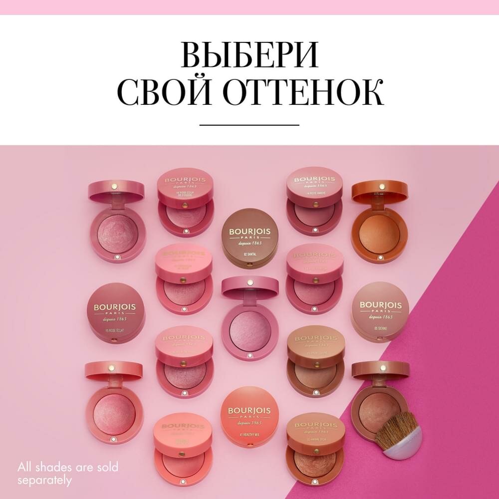 Румяна запеченные Bourjois Blush, 2,5 гр, тон 15 Rose Eclat - фото №14