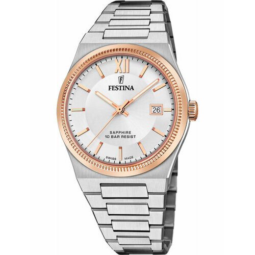 фото Наручные часы festina swiss made наручные часы festina f20036.1, серебряный