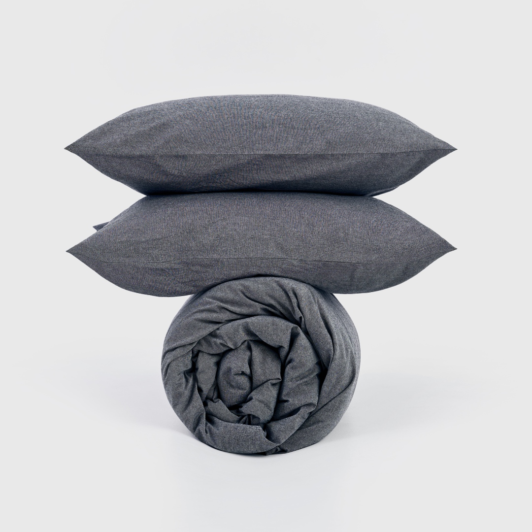 Комплект постельного белья MORФEUS (морфеус) - Melange Stone, 2-спальный, вареный хлопок
