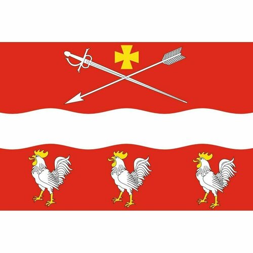 Флаг Суворовского сельского поселения. Размер 135x90 см.