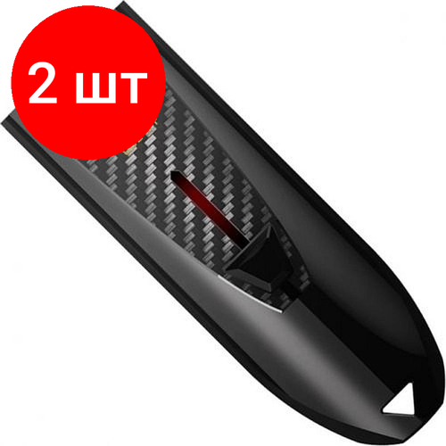 Комплект 2 штук, Флеш-память Silicon Power Blaze B25 16Gb/USB 3.2/Черный (SP016GbUF3B25V1K)