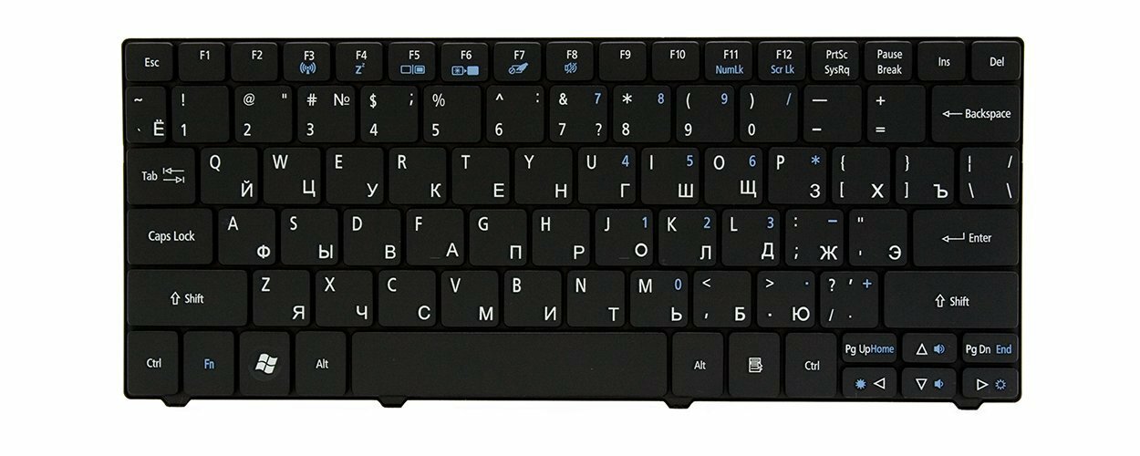 Клавиатура для ноутбука Acer Aspire One 722-C68kk