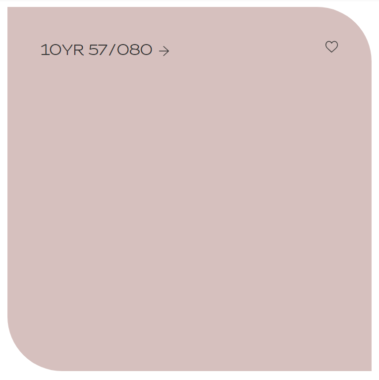 Краска цветная, цвет «Puccini Pink 10YR 57/080» DULUX Bindo 7 Экстрапрочная краска для стен и потолков матовая 1л.
