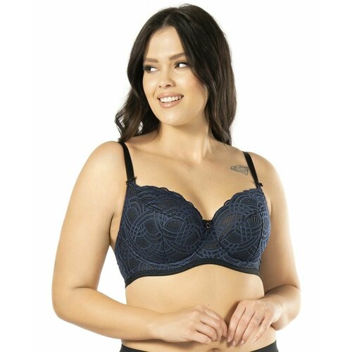 фото Бюстгальтер nipplex, размер 80h, синий