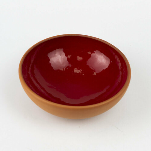 Пиала большая 15 см керамическая красная 959₽