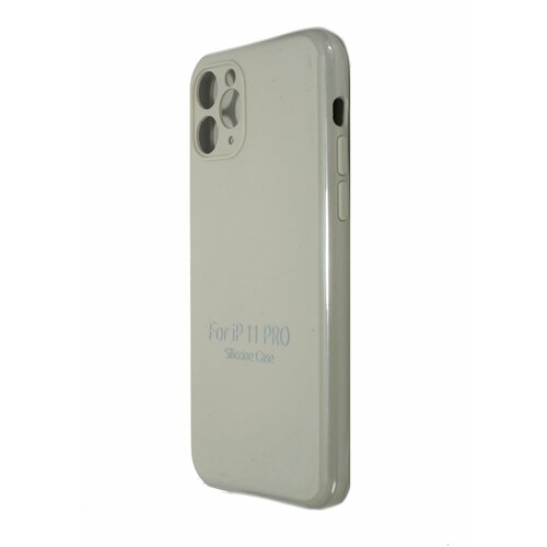 Чехол-накладка для iPhone 11 Pro VEGLAS SILICONE CASE NL Защита камеры кремовый (11)