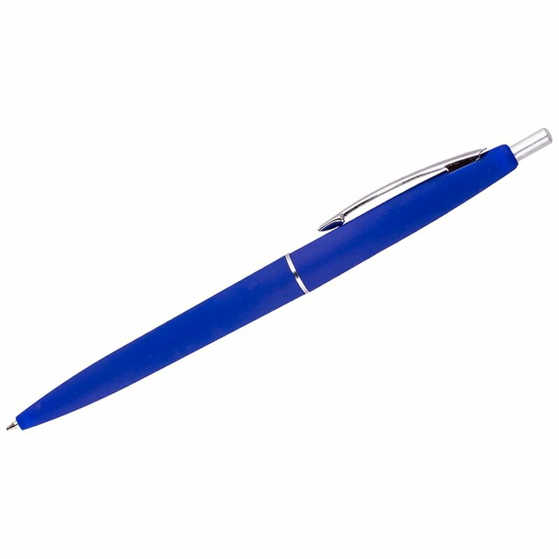 Ручка шариковая автоматическая OfficeSpace "Business" синяя, 0,7мм, синий антискол. (1 набор ручек из 24 шт)