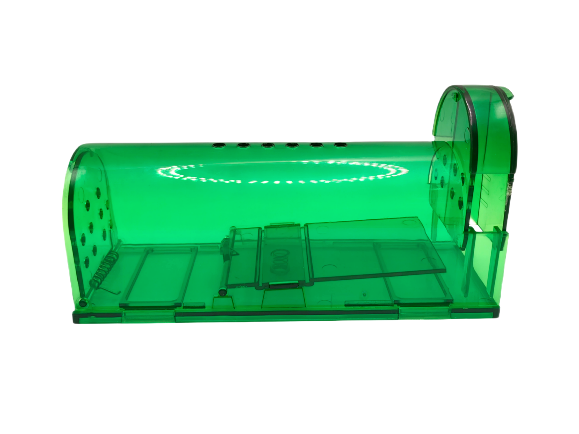 Мышеловка гуманная для мышей пластиковая комплект 2 штуки, зелёный цвет - фотография № 4
