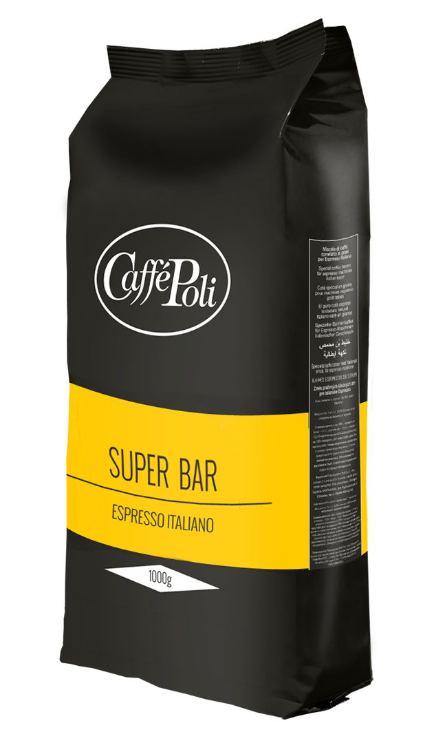 Итальянский кофе в зернах Caffe Poli Super Bar,1кг. Произведено в Италии.