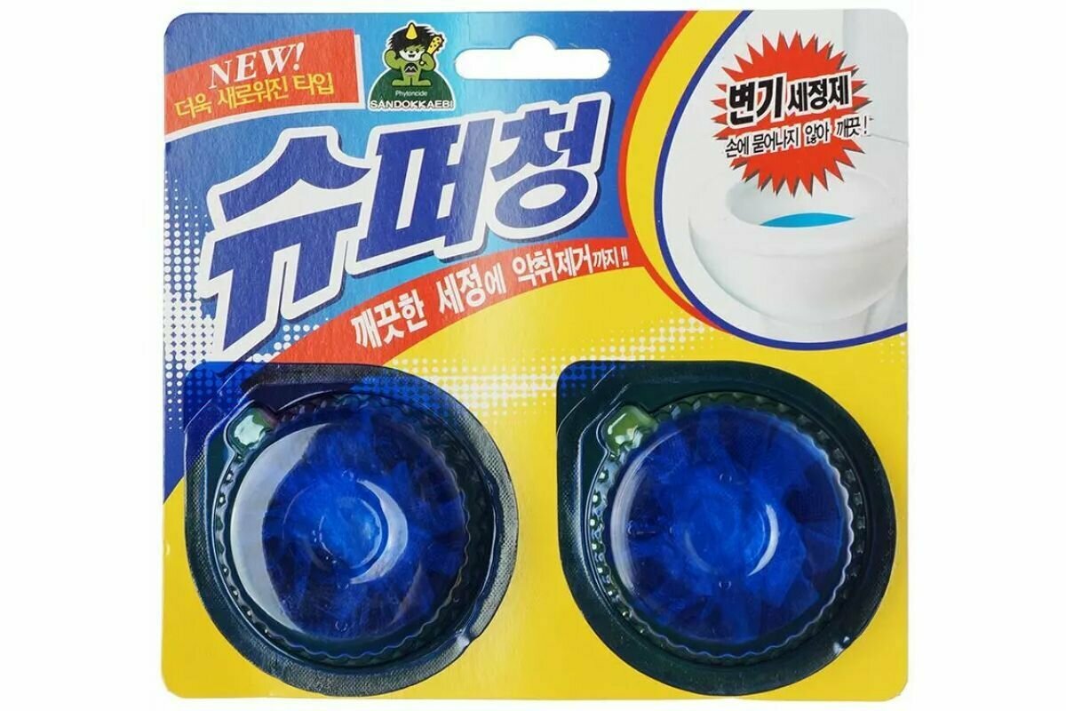 Sandokkaebi Очиститель для унитаза ( в таблетках) Super Chang 40г х 2таб