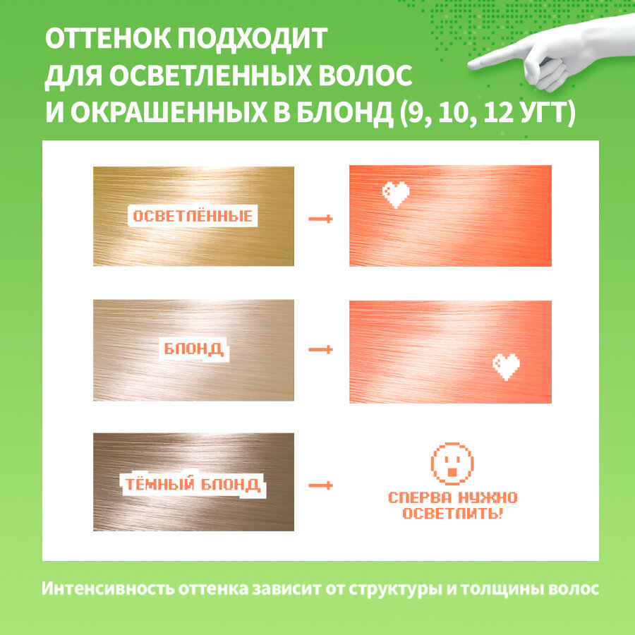 Бальзам оттеночный для волос Тоника Peach Blossom персиковый, 125 мл - фото №6