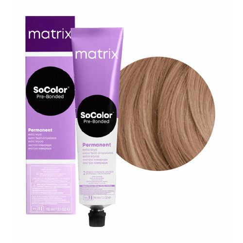 MATRIX Краска для волос Matrix SoColor Pre-Bonded 508N блондин светлый 90 мл крем краска matrix socolor pre bonded 6rv темный блондин красно перламутровый 90 мл