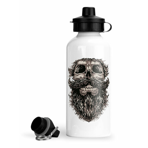 фото Спортивная бутылка skull and beard luzimuzi