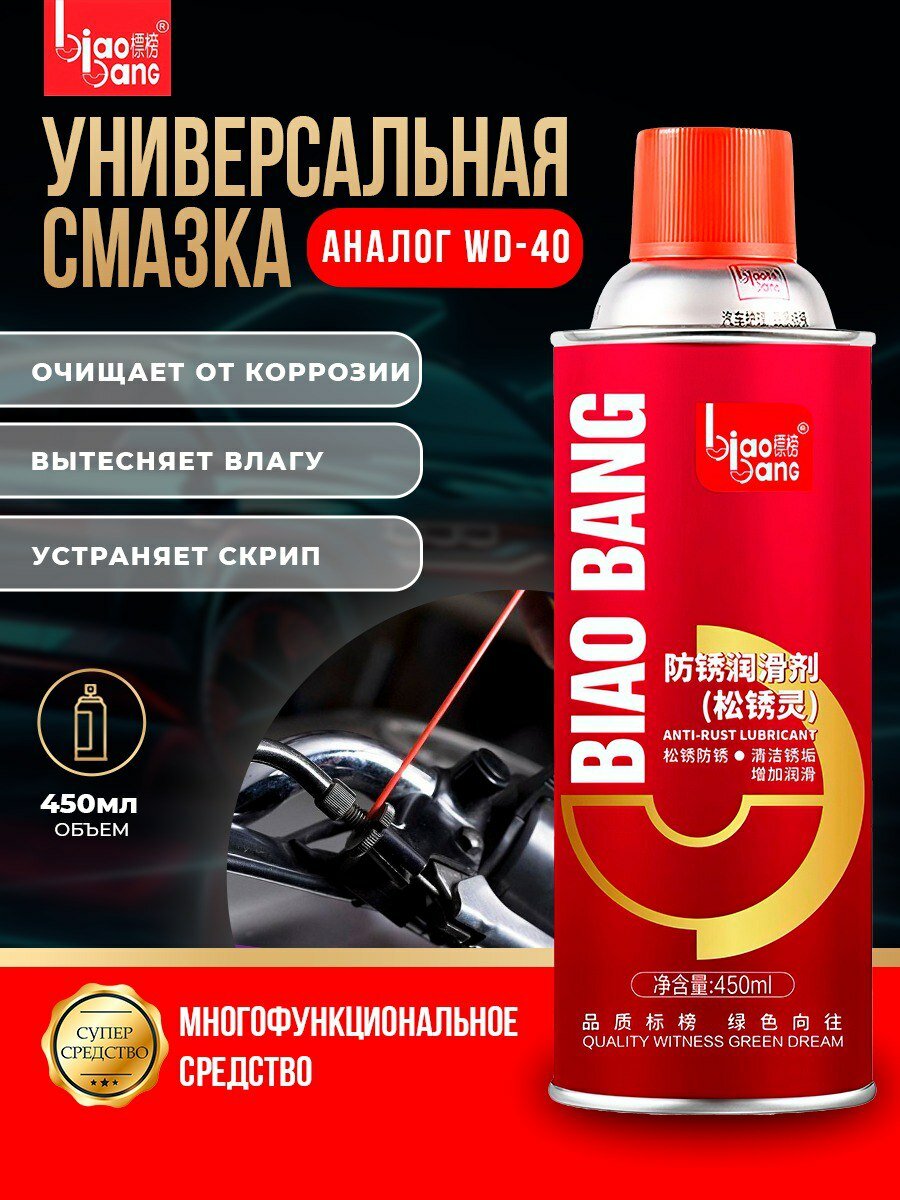фото Силиконовая смазка жидкий ключ вд 40 для автомобиля wd-40 Biaobang