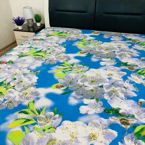 Пододеяльник Ивановская бязь 1529 цветение 1,5 спальный