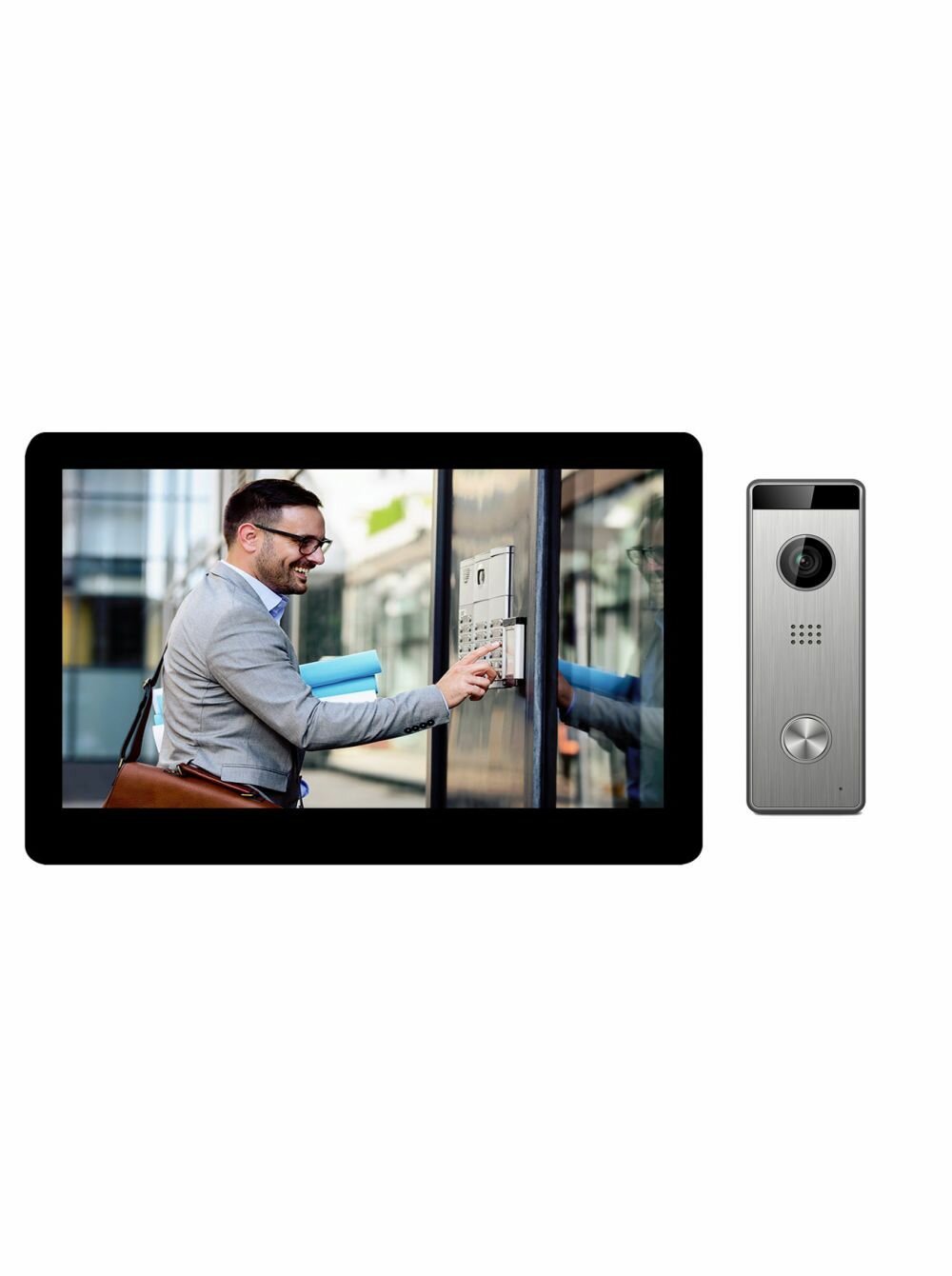 фото Комплект видеодомофона Tantos NEO HD SE (черный) и Triniti HD