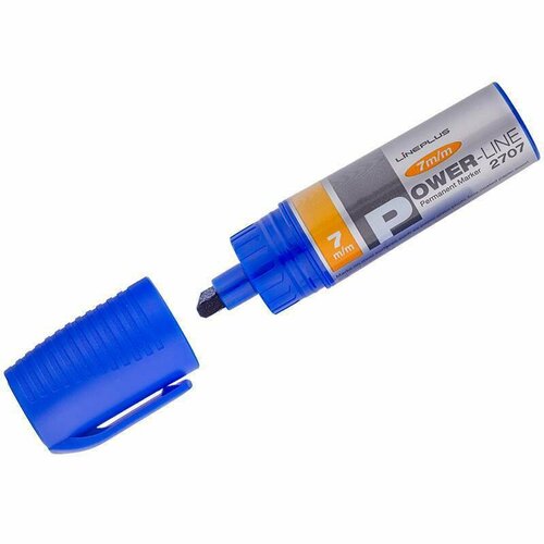 Промышленный маркер Line Plus PER 2707 - синий, скошенный 7 мм