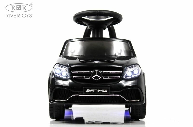 Детский толокар Mercedes-AMG GLS 63 (HL600) черный RiverToys - фото №13