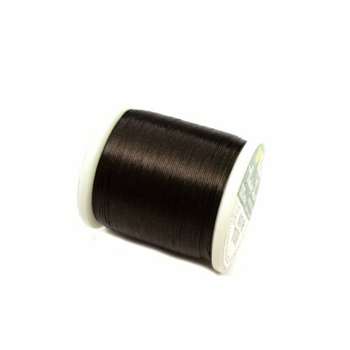 Нить для бисера K.O. Beading Thread, цвет 10BR темно-коричневый, длина 50м, 100% нейлон, 1030-286, 1шт