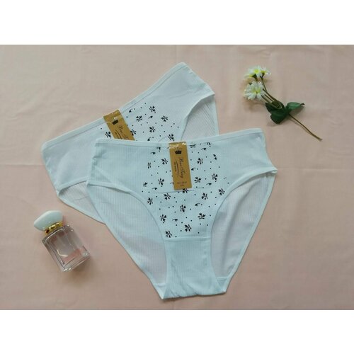фото Трусы holiday cotton couture, 2 шт., размер 46/48, белый