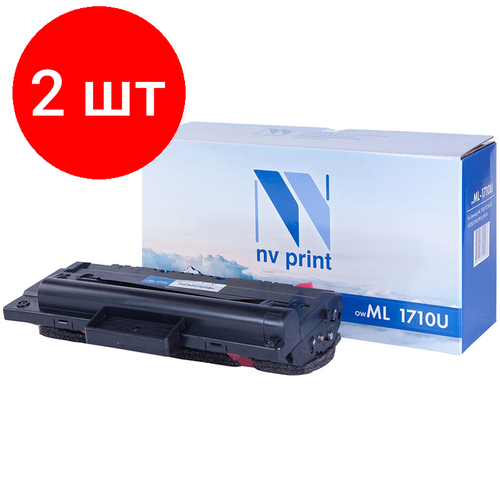 Комплект 2 шт, Картридж совм. NV Print NV-ML1710UN черный для Samsung ML-1510/1520/1710/SCX-4016/4100/4116(3000стр.) (Под заказ) ml 4500d3 nv print совместимый черный тонер картридж nv hl 4500d3 для samsung ml 4500 4600 2 500ст