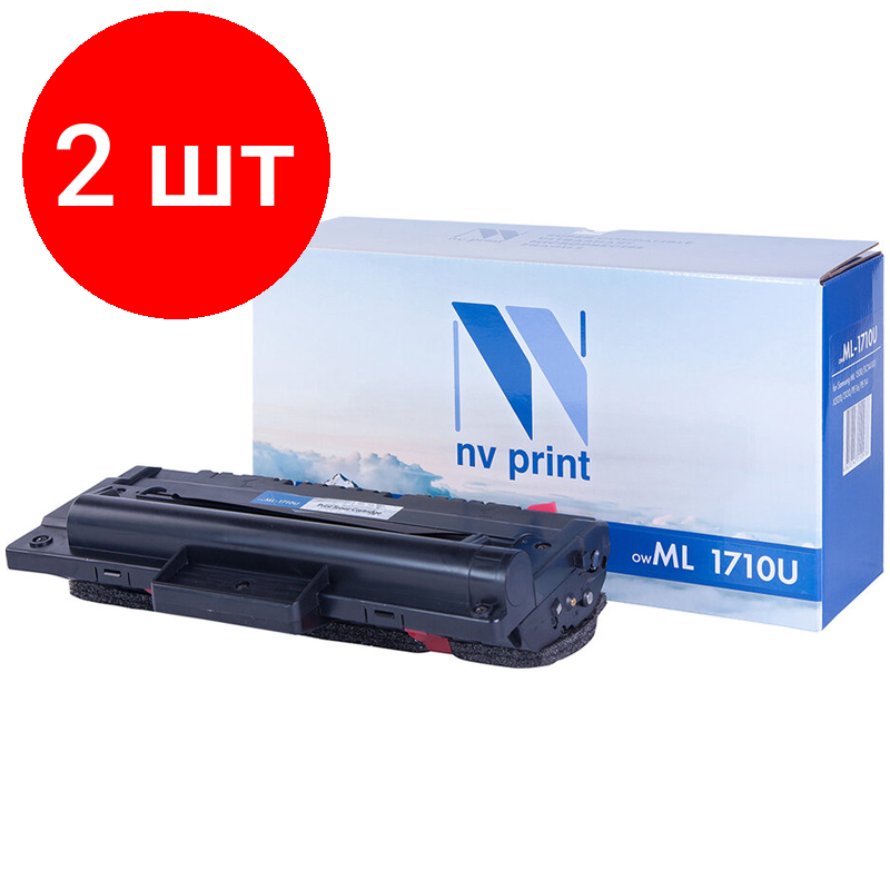 Комплект 2 шт, Картридж совм. NV Print NV-ML1710UN черный для Samsung ML-1510/1520/1710/SCX-4016/4100/4116(3000стр.)