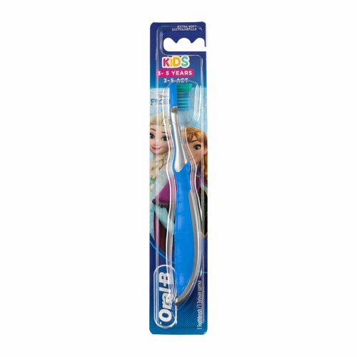 Зубная щетка Oral-B Kids Frozen Холодное сердце Олаф от 3+, экстра мягкая звуковая зубная щетка oral b pro 500 kids d10 513k белый голубой желтый