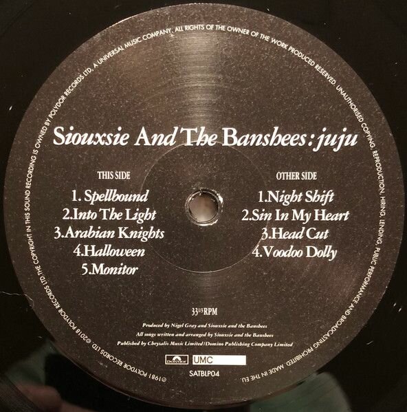 Виниловая пластинка Siouxsie And The Banshees, Juju (0602557128604) Universal Music - фото №3
