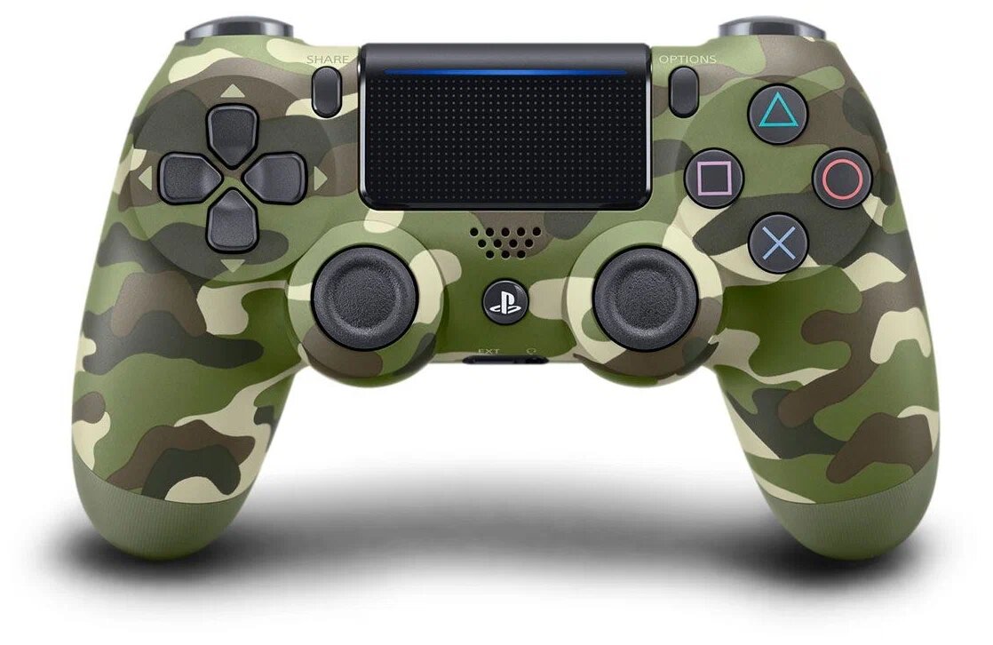 Геймпад Sony DualShock 4 v2 CUH-ZCT2E, зеленый камуфляж, 1 шт.