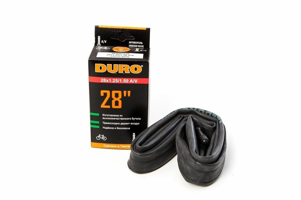 Велокамера DURO 28" (В коробке) 28х1.50 (32-622) A/V (турист)