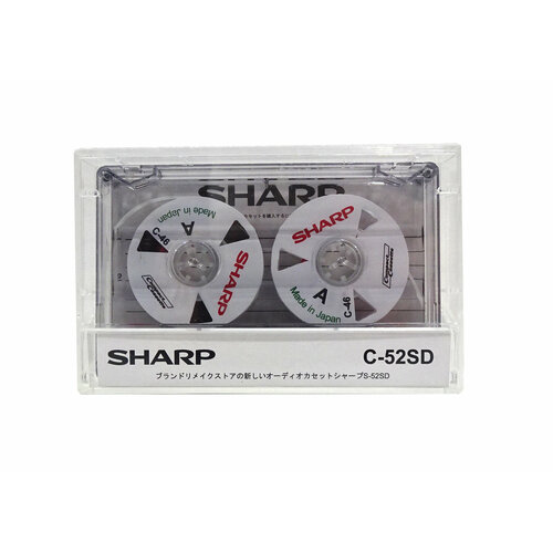 аудиокассета sharp s 90 Аудиокассета SHARP с белыми боббинками с 3 окнами