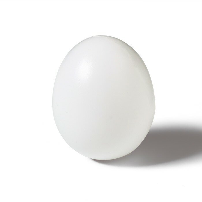 Яйцо искусственное подкладное, для кур, 4 × 5 см, 1 шт, белое, Greengo(5 шт.)