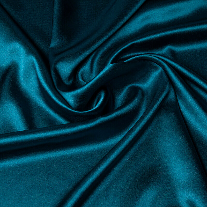 Фон шелковый 100×140 см цвет морской волны Wansen BS-1014-841345 Peacock Blue