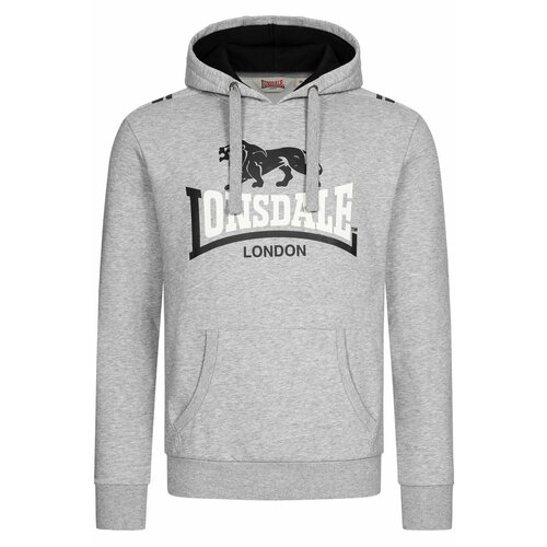 Худи LONSDALE, размер XL, черный, белый