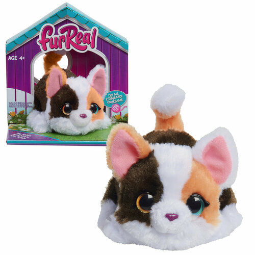 furreal friends игрушка тигренок на поводке e5309eu4 Фурриал Френдс. Интерактивная мягкая игрушка Мини-кошка 11 см. FurReal Friends