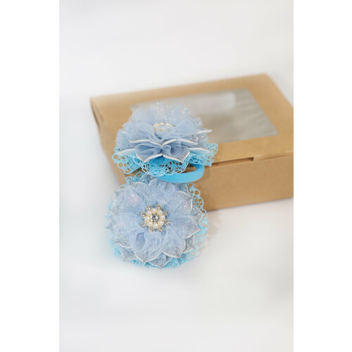 Зимние бантики- цветочки