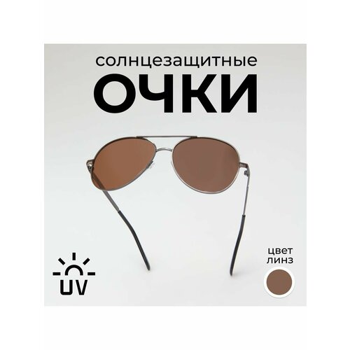 фото Солнцезащитные очки , черный, коричневый opticplace