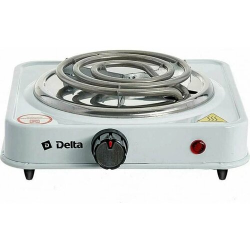 Электроплитка DELTA D-703 одноконфорочная спираль белая 125900₽