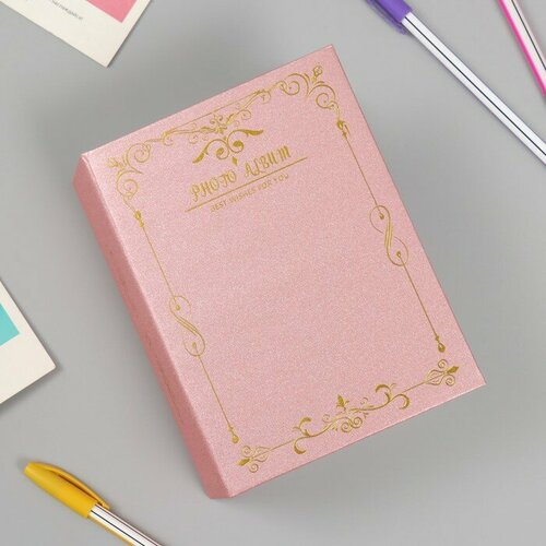 Фотоальбом на 100 фото 10х15 см Золотая рамка с вензелями микс 55х123х168 см 501₽