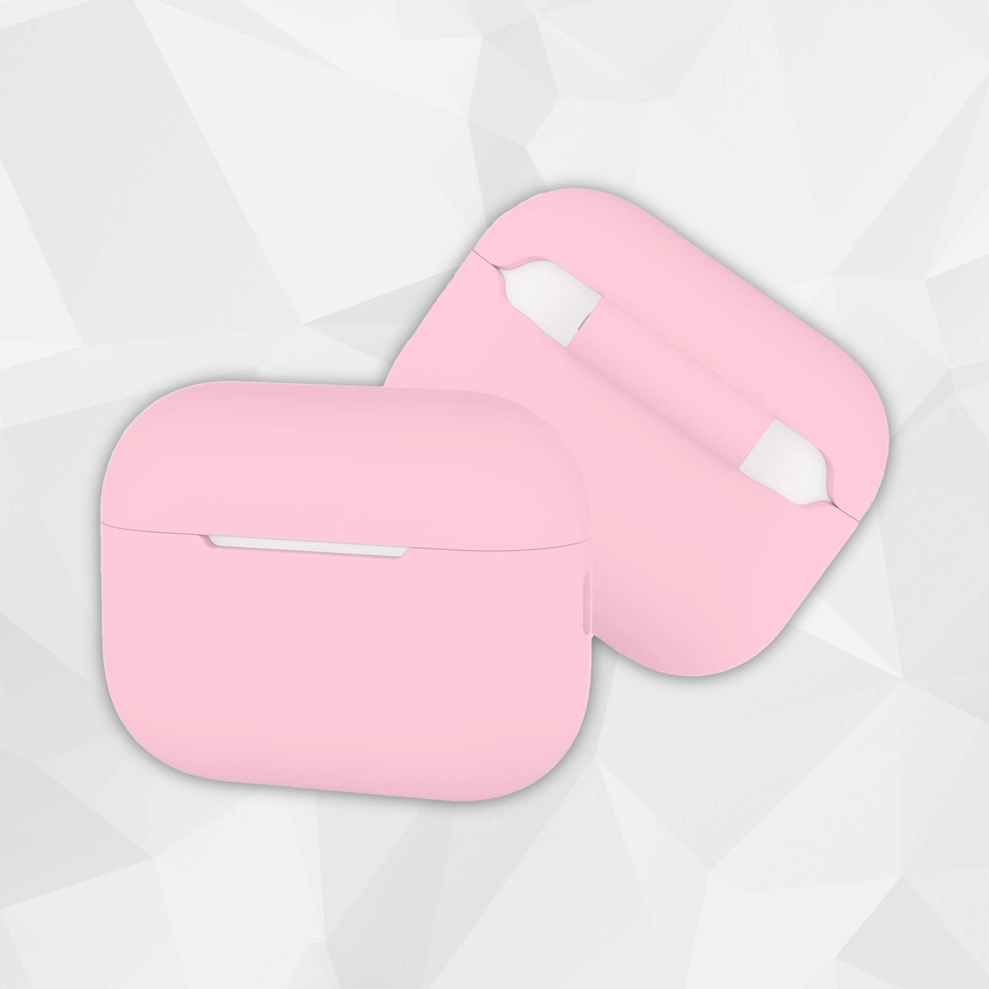 Cиликоновый чехол для наушников Apple AirPods Pro 2 (2022-2023), цвет Розовый, ультратонкий — фото 1