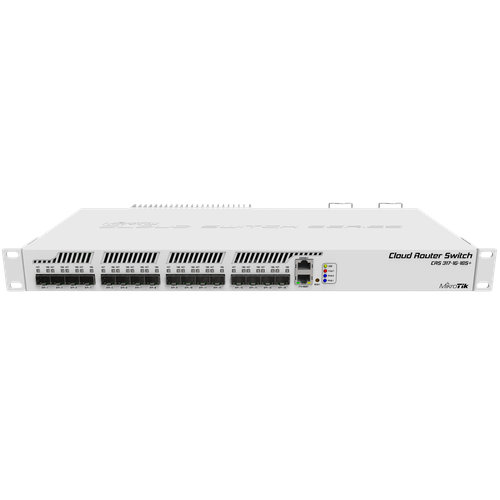 Коммутатор MikroTik CRS317-1G-16S+RM коммутатор switch mikrotik crs317 1g 16s rm crs317 1g 16s rm