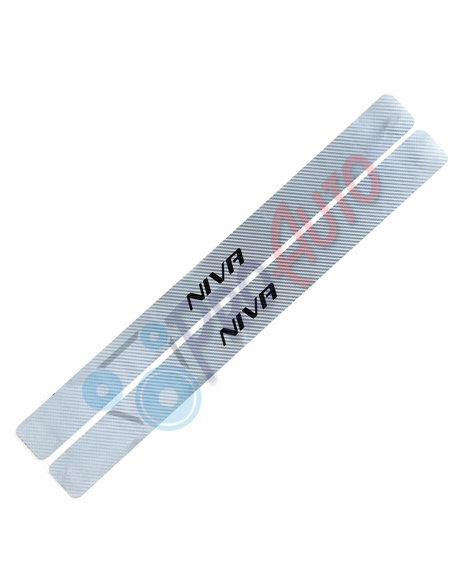 Защитные наклейки на пороги / защитные накладки на пороги (серый цвет) ВАЗ LADA Niva/Нива 2121, 21213-214, Urban, Legend, 4Х4